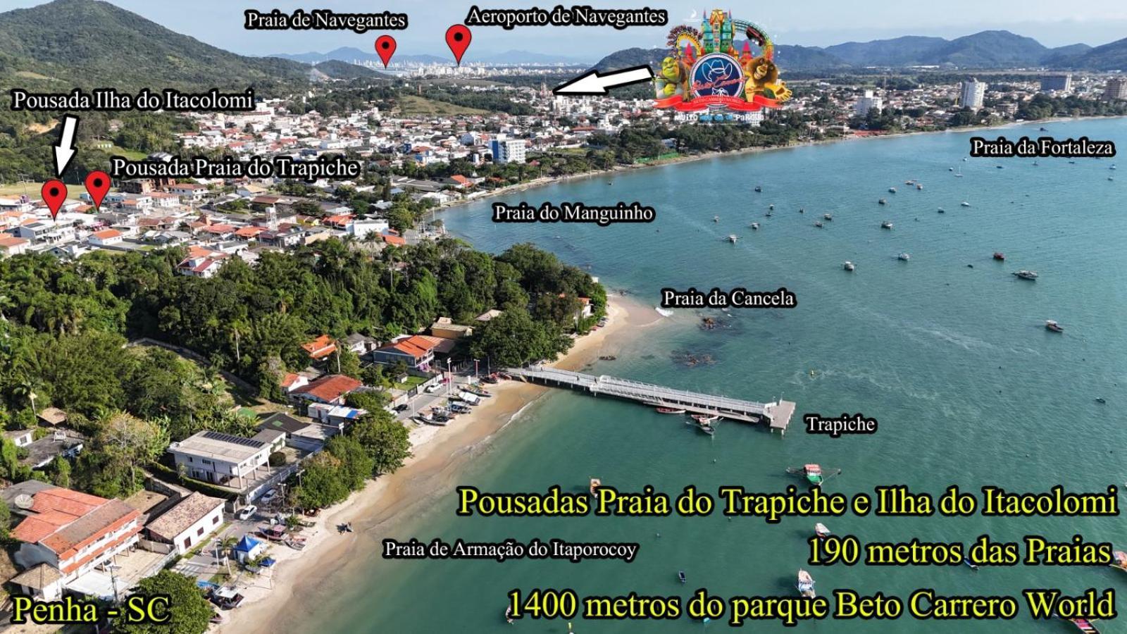 Pousada Praia Do Trapiche Penha  Exterior foto